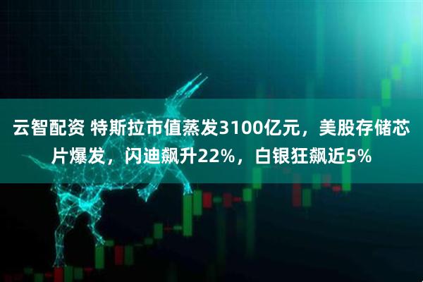 云智配资 特斯拉市值蒸发3100亿元,美股存储芯片爆发,闪迪飙升22%,白银狂飙近5%